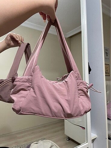  Beden pembe Renk pull and bear çanta