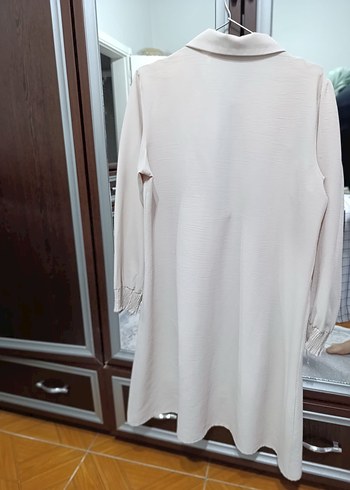 LC Waikiki Bej Uzun Kollu Fermuarlı Tunik
