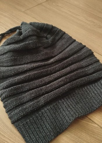 LC Waikiki 2 tane Gri Örgü erkek Bere