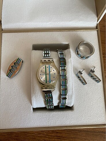 Beden gri Renk Swatch Kadın Kol Saati Seti