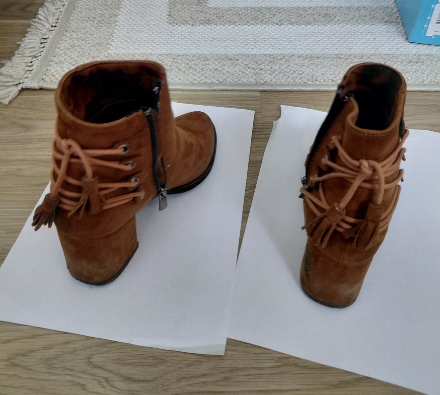 Püsküllü Kahverengi Nubuk Kadın Bot - Görsel 5