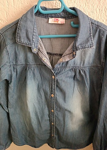 Gençkız kot gömlek - Görsel 2