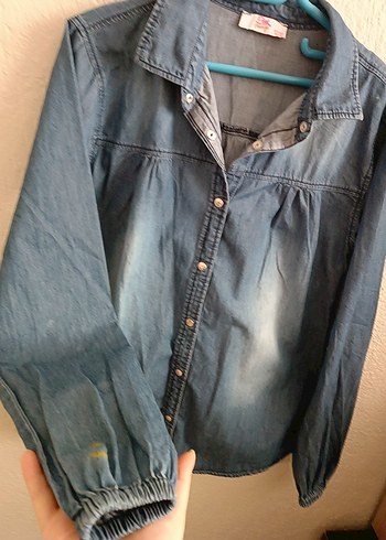 Gençkız kot gömlek - Görsel 3