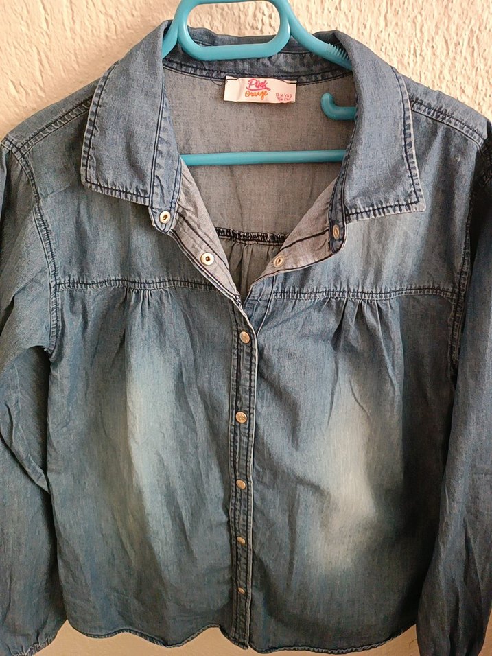 Gençkız kot gömlek - Görsel 2