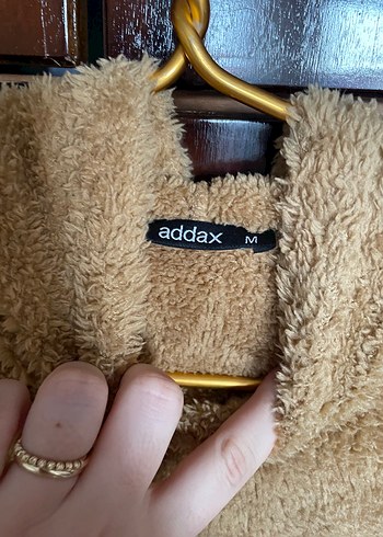 m Beden camel Renk Kapüşonlu Bej peluş sweatshirt