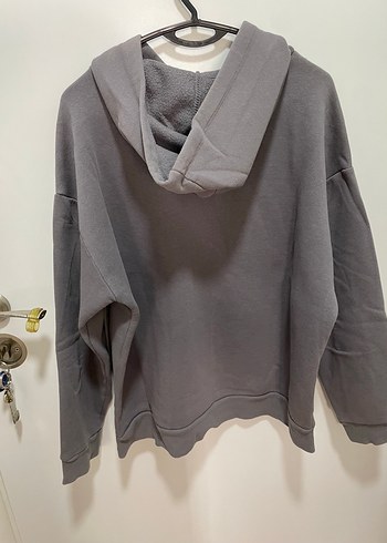 Trendyol & Milla Gri Kapüşonlu Rahat Kesim Sweatshirt