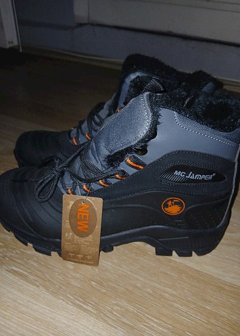 Gri Yılan Desenli Siyah Bağcıklı Erkek Outdoor Bot - Görsel 3