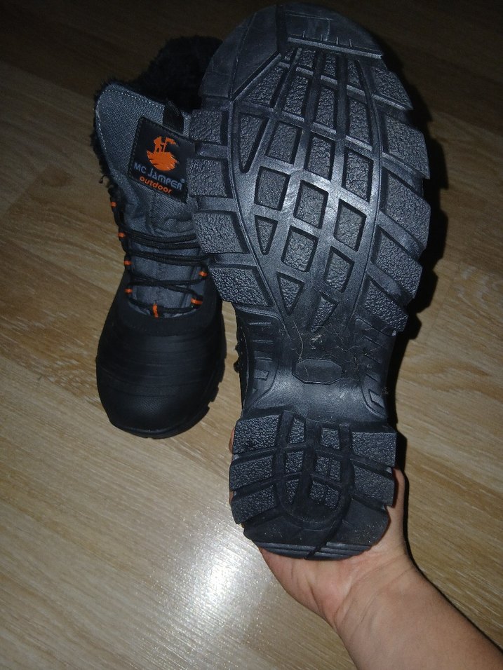 Gri Yılan Desenli Siyah Bağcıklı Erkek Outdoor Bot - Görsel 5