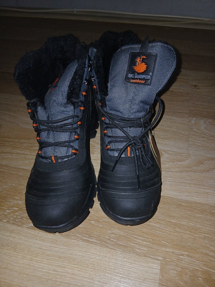 Gri Yılan Desenli Siyah Bağcıklı Erkek Outdoor Bot - Görsel 2