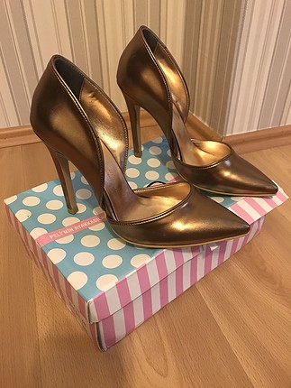 Pelinin Ayakkabıları Bronz stiletto