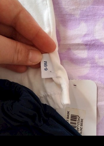 Bebek Erkek Kısa Kollu Beyaz Tişört ve Şort Takımı - Görsel 2