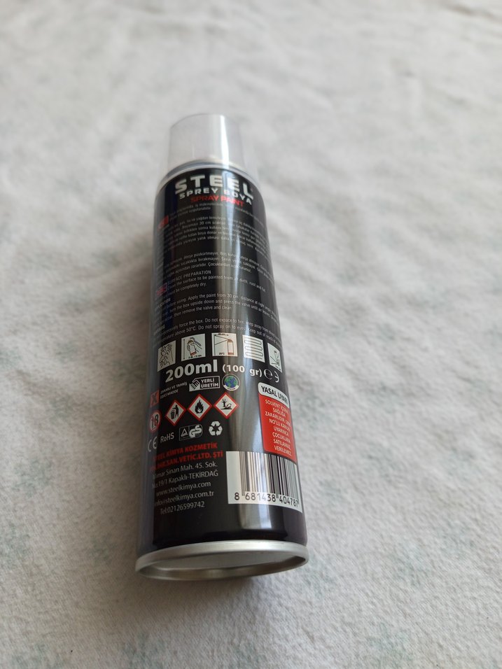 Kırmızı Sprey Boya - Görsel 3