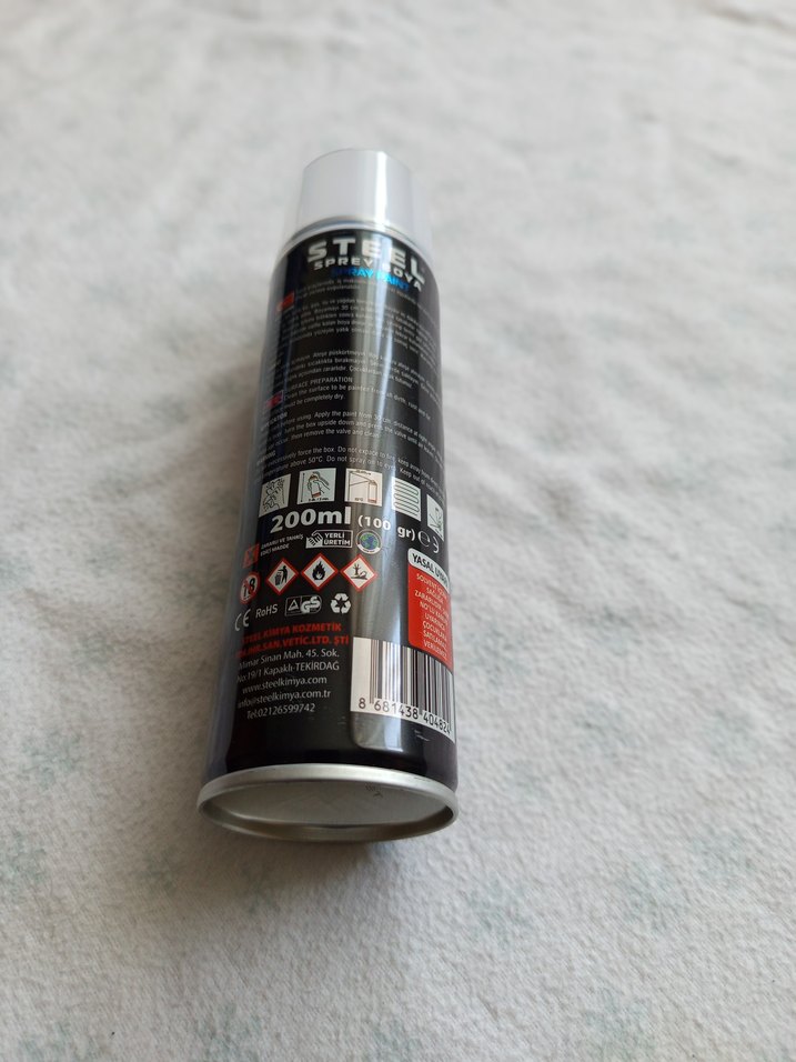 Mavi Steel Sprey Boya - Görsel 3