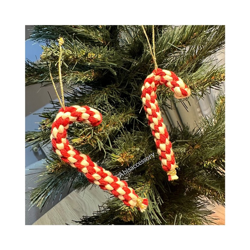 BASTON ŞEKER ÇAM AĞACI SÜSÜ - Görsel 2