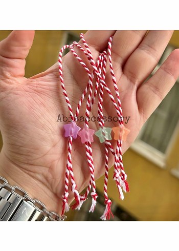 Yılbaşı hediyesi kalpli ip bileklik - Görsel 4