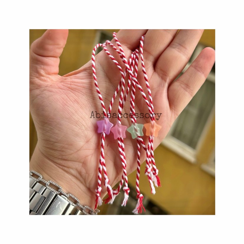 Yılbaşı hediyesi kalpli ip bileklik - Görsel 4