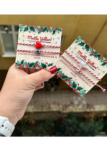 YILBAŞI HEDİYESİ MARTENİÇKA İP BİLEKLİK - Görsel 2