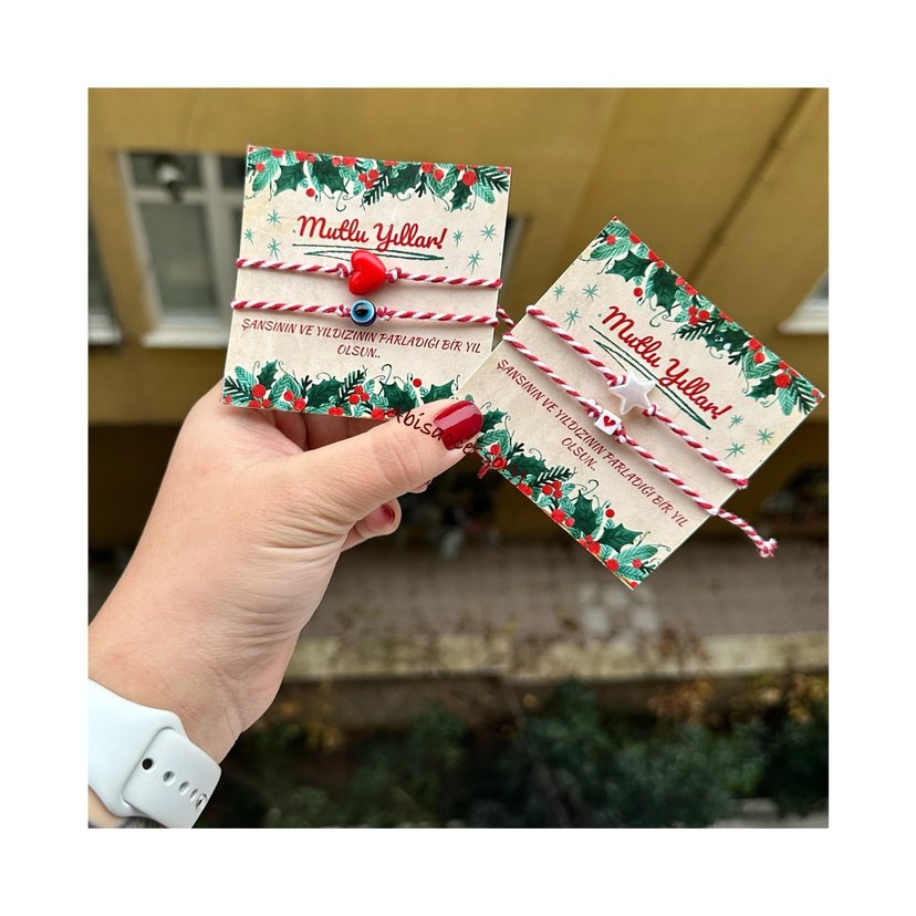 YILBAŞI HEDİYESİ MARTENİÇKA İP BİLEKLİK - Görsel 2