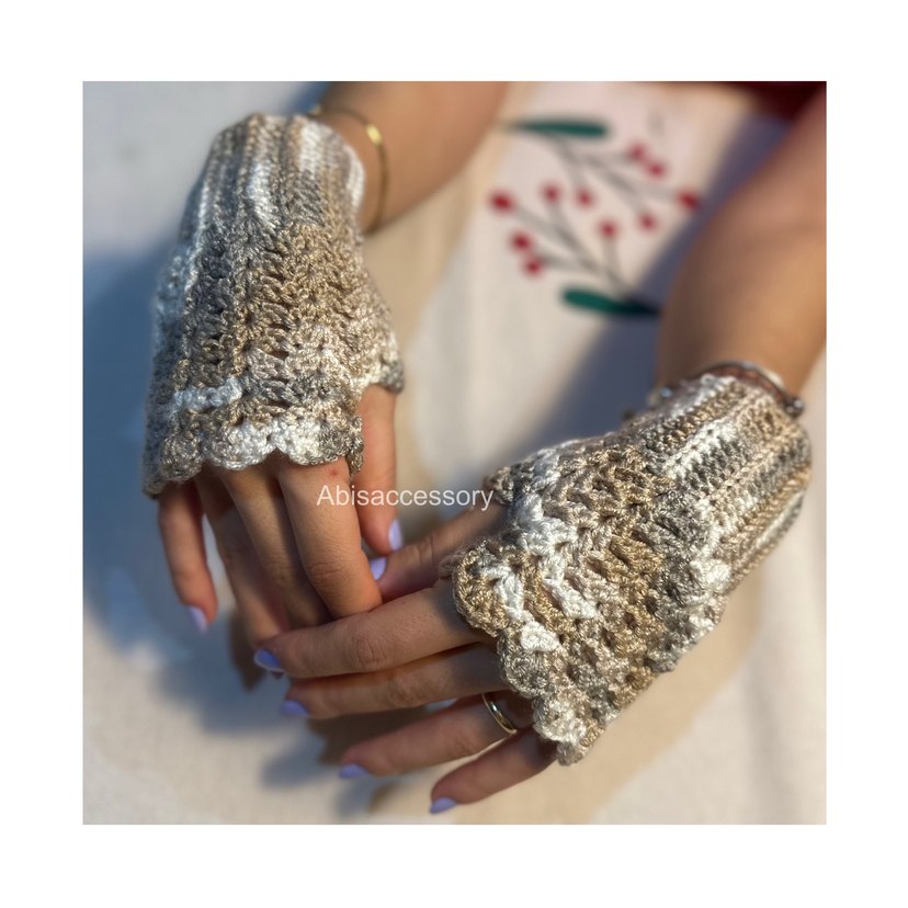 PARMAKSIZ ÖRGÜ ELDİVEN - Görsel 2