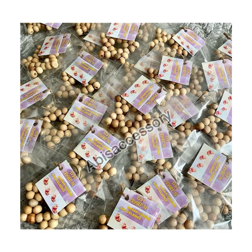 AHŞAP YILDIZ ANAHTARLIK - Görsel 2