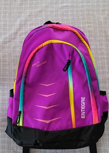 Renkli Mor Çocuk Okul Çantası - Görsel 6