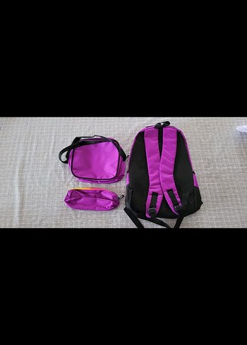 Renkli Mor Çocuk Okul Çantası - Görsel 2
