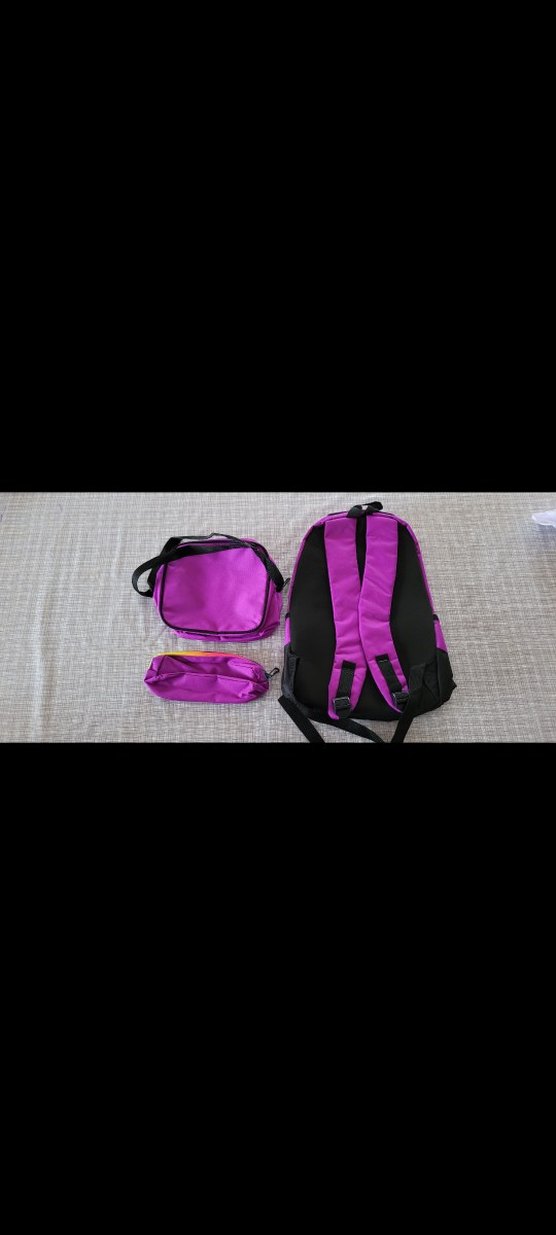 Renkli Mor Çocuk Okul Çantası - Görsel 2