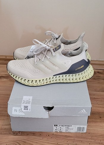 Adidas Erkek Beyaz Gri Bağcıklı Spor Ayakkabı - Görsel 4