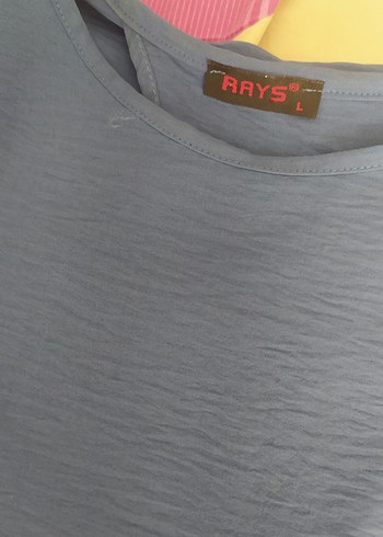 göbek ütü hoş bir mavisi olan bluz sırt dekolteli - Görsel 3