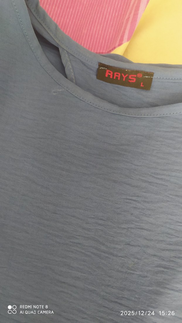 göbek ütü hoş bir mavisi olan bluz sırt dekolteli - Görsel 3