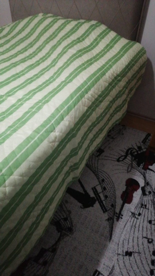 Yeşil Çizgili Nevresim Örtüsü - Görsel 3