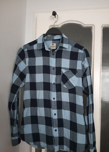 Gri Ekose Desenli Uzun Kollu erkek gömlek - Görsel 2