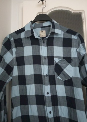 Gri Ekose Desenli Uzun Kollu erkek gömlek - Görsel 5