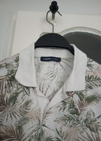 Beyaz Desenli Erkek Polo Tişört - Görsel 4