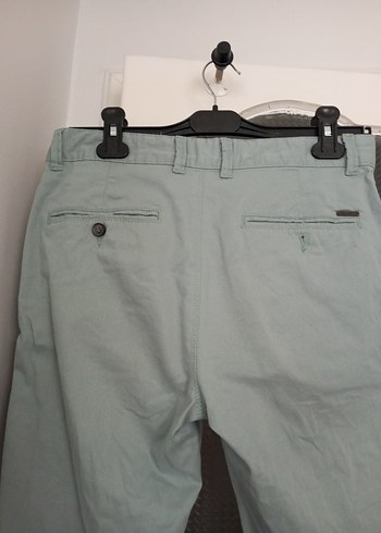 Gri Keten Erkek Pantolon, Kemerli, Normal Boy - Görsel 5