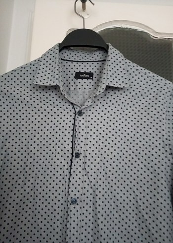 Gri Regular Fit Erkek Gömlek - Görsel 6