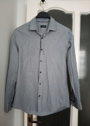 Gri Regular Fit Erkek Gömlek - Görsel 2