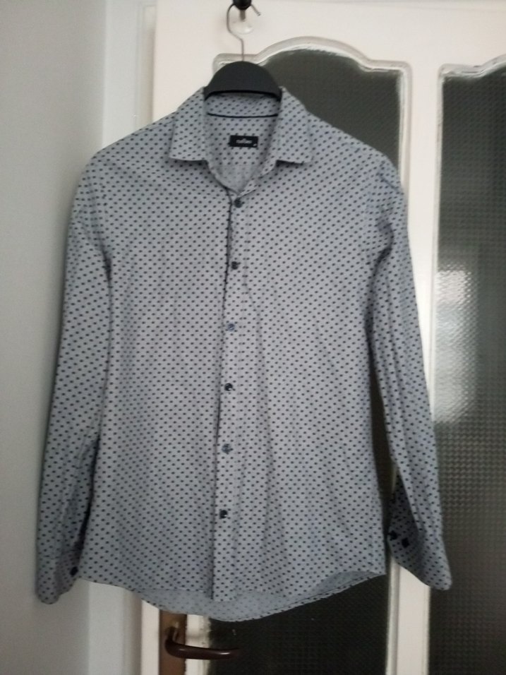 Gri Regular Fit Erkek Gömlek - Görsel 2