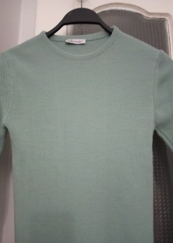 Pastel Gri Kadın İnce Triko Kazak - Görsel 3