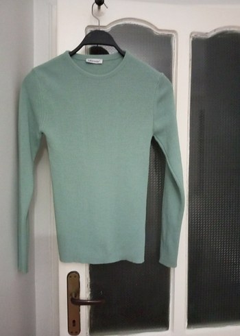 Pastel Gri Kadın İnce Triko Kazak - Görsel 2