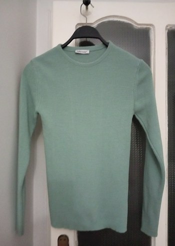 Pastel Gri Kadın İnce Triko Kazak - Görsel 6