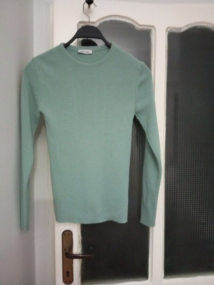 Pastel Gri Kadın İnce Triko Kazak - Görsel 2