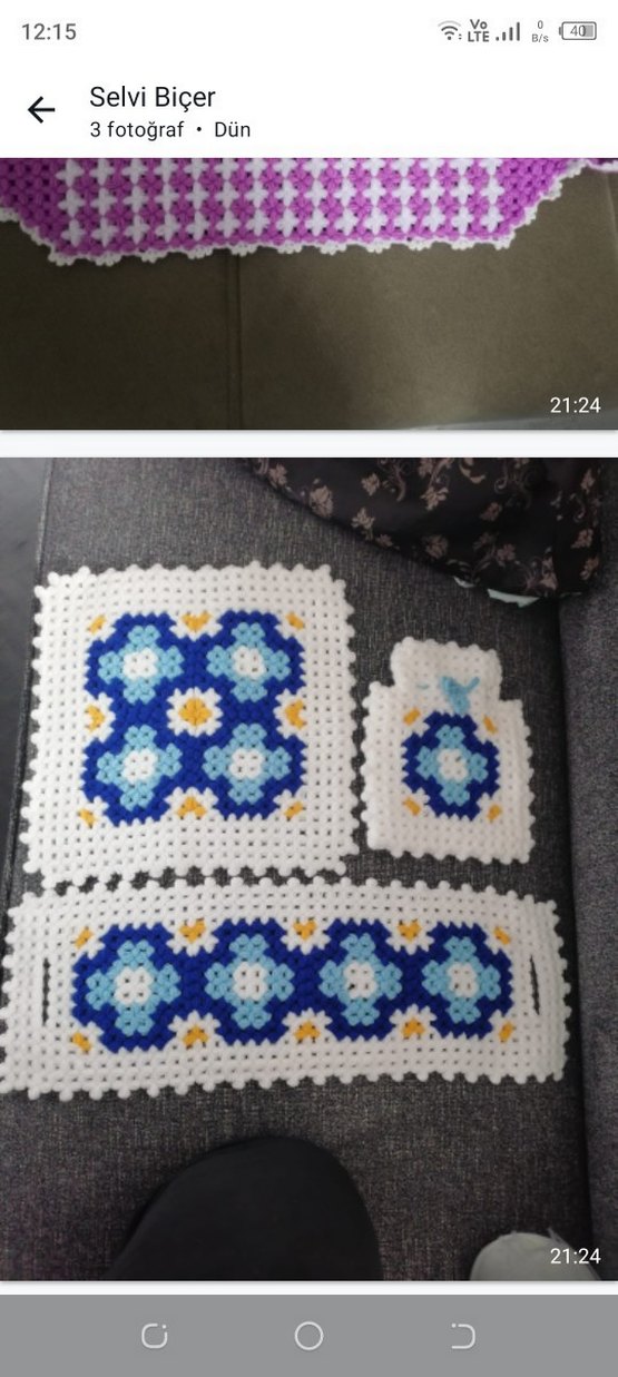 Çiçek Desenli Çok Renkli Banyo Süngeri Seti - Görsel 4