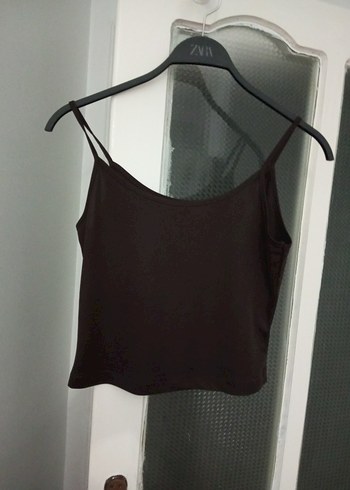 Siyah İnce Askılı Mini Kadın Atlet - Görsel 4