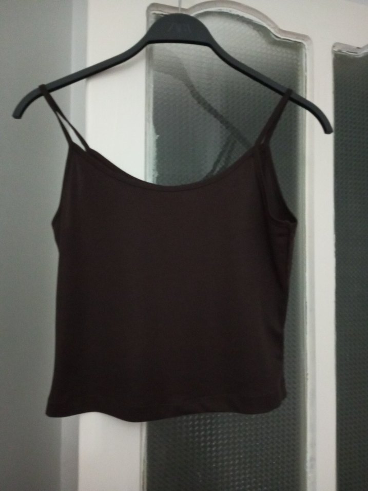 Siyah İnce Askılı Mini Kadın Atlet - Görsel 2