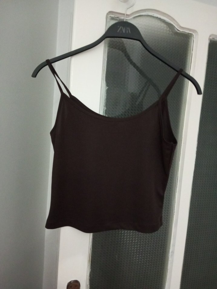 Siyah İnce Askılı Mini Kadın Atlet - Görsel 4