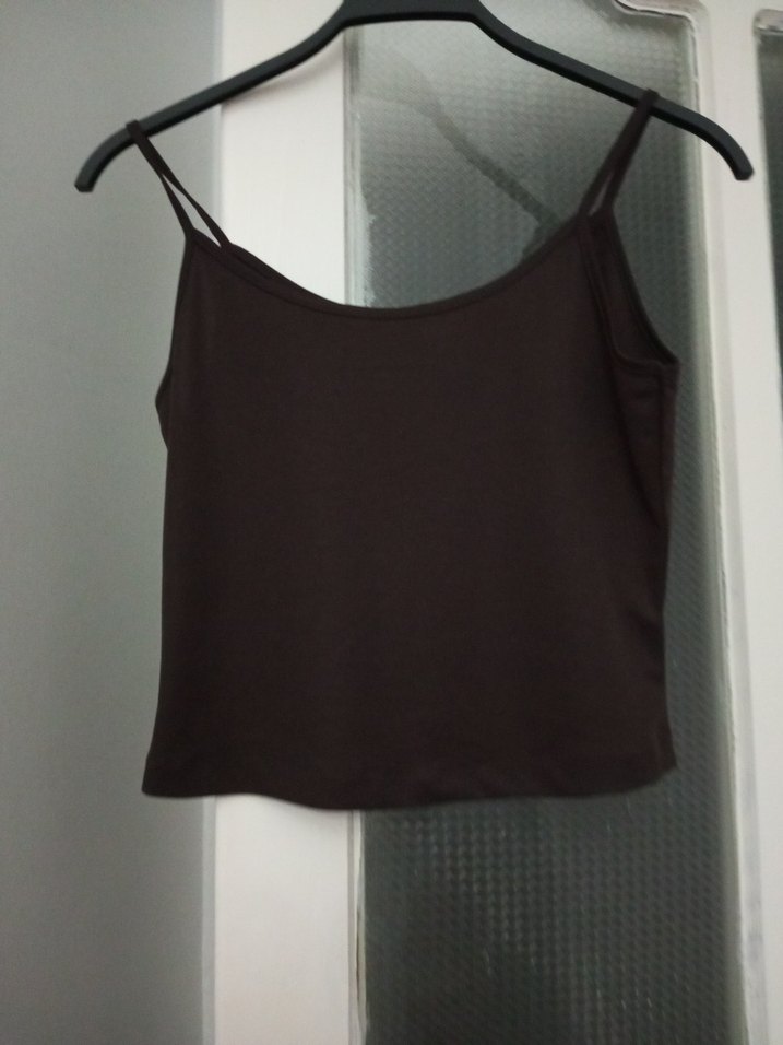 Siyah İnce Askılı Mini Kadın Atlet - Görsel 3