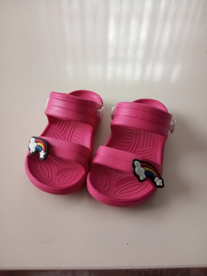 Kız Çocuk Pembe Ayarlanabilir Kaydırmaz Terlik - Görsel 4