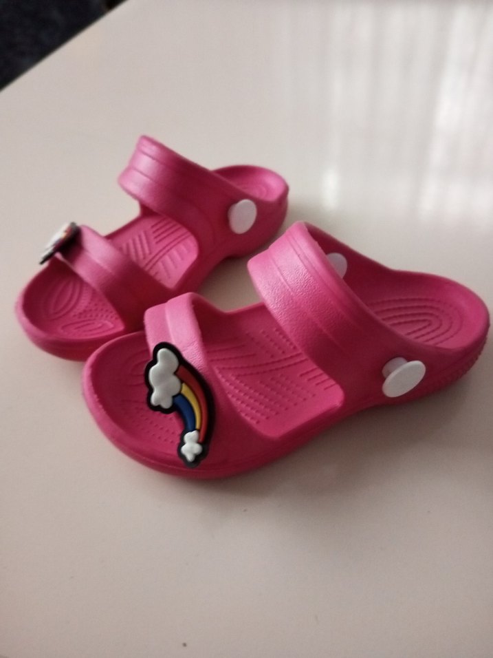 Kız Çocuk Pembe Ayarlanabilir Kaydırmaz Terlik - Görsel 3