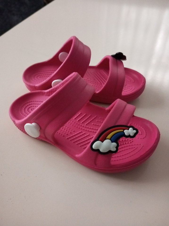 Kız Çocuk Pembe Ayarlanabilir Kaydırmaz Terlik - Görsel 2